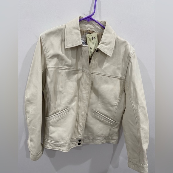 Columbia leather jacket size XL white - Picture 1 of 16
